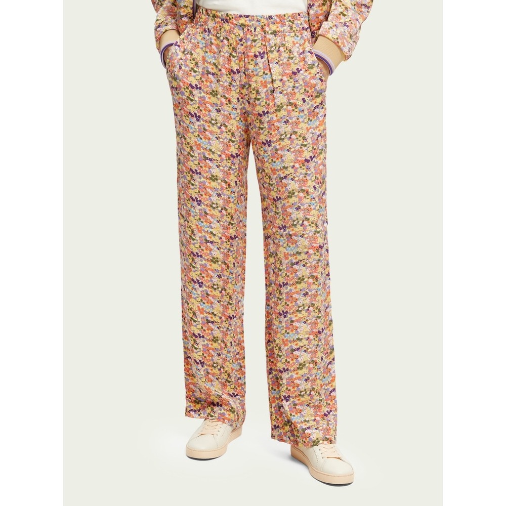 SCOTCH & SODA Floral Print Straight Trousers Pants Size M